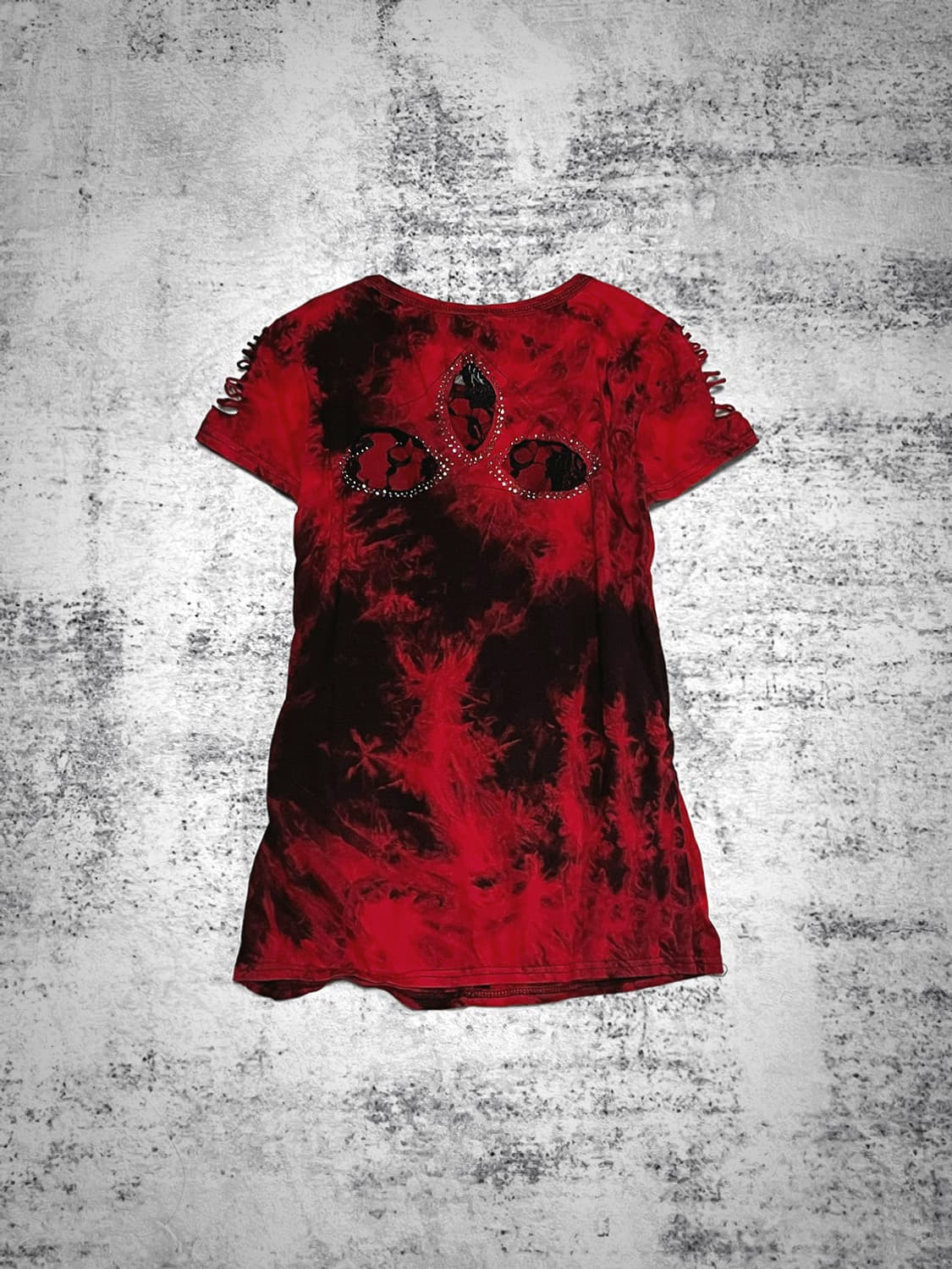 tie-dye rhinestone punk t 상품이미지5