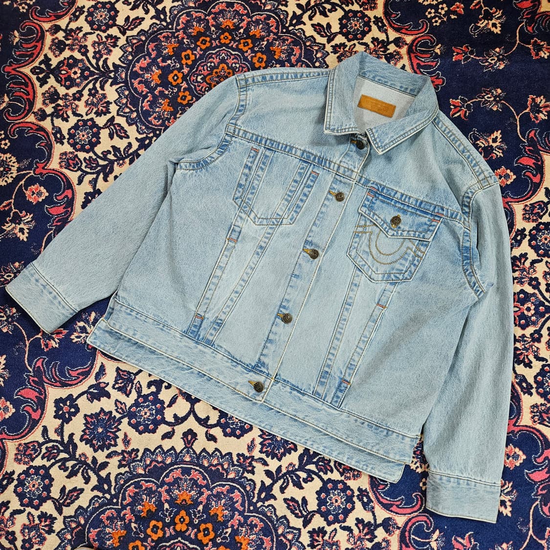 트루릴리전 22FW 시그니쳐 포켓 스티치 데님자켓 XL size 상품이미지1
