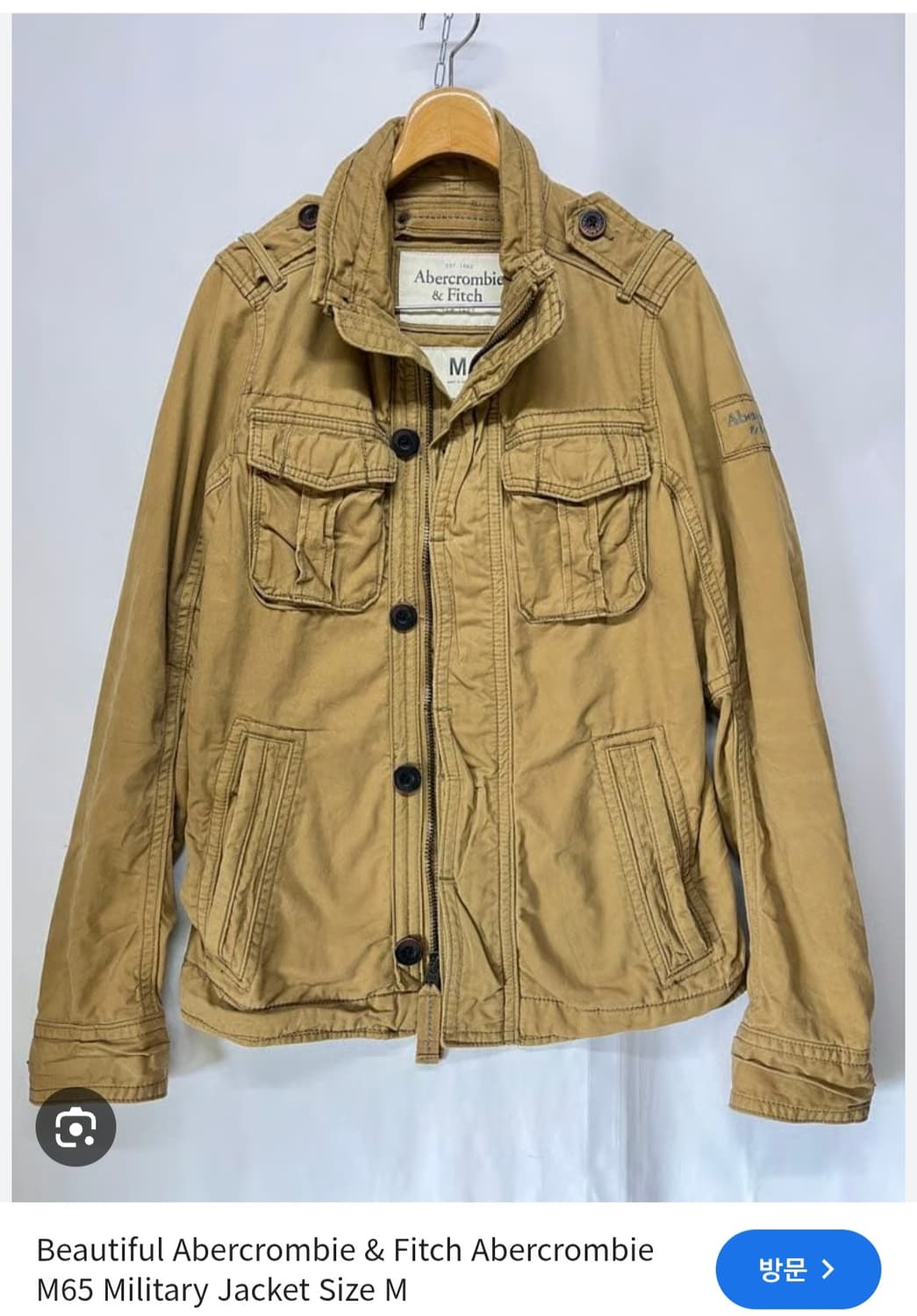 아베크롬비 Abercrombie M65 센티넬 밀리터리 야상자켓 M 95 상품이미지1