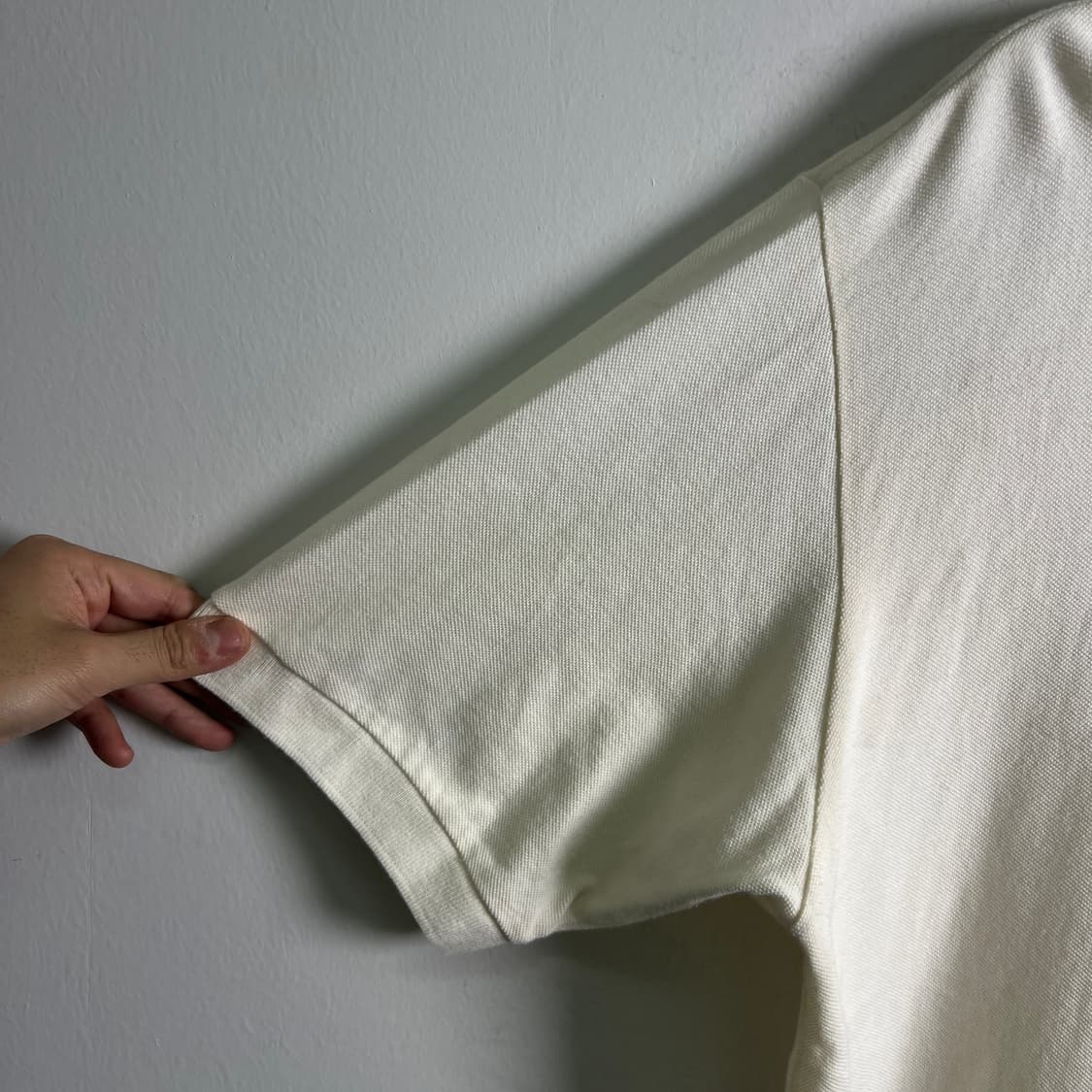 Dior 크리스찬 디올 무슈 빈티지 아이보리 반팔 폴로 셔츠 L 상품이미지6