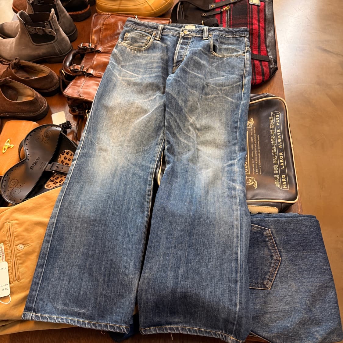 SOMET 일본생산 신치백 데님 실측 34 상품이미지5