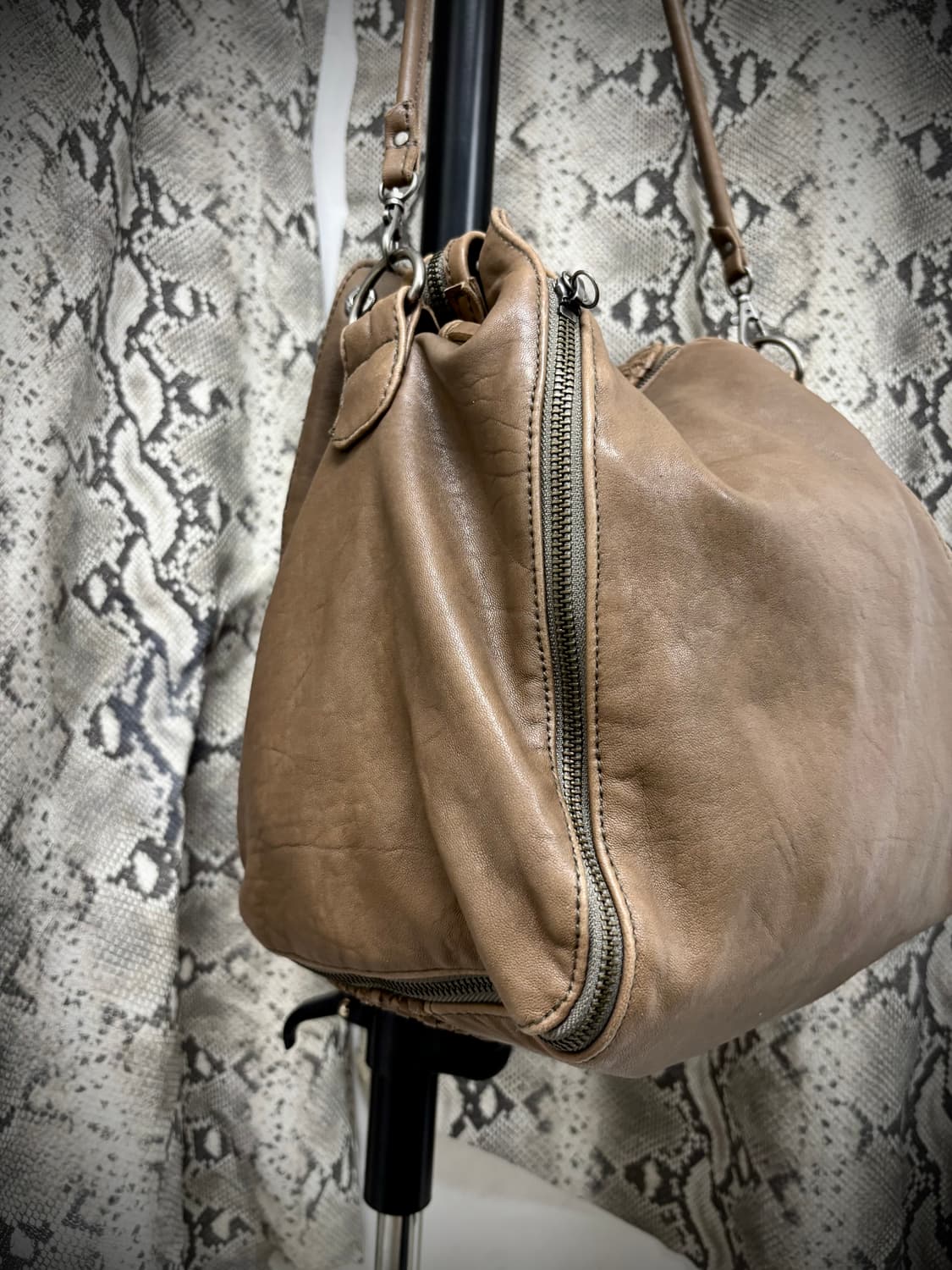 [Y2K Made in italy] Lamb Skin Zip Detail 상품이미지6