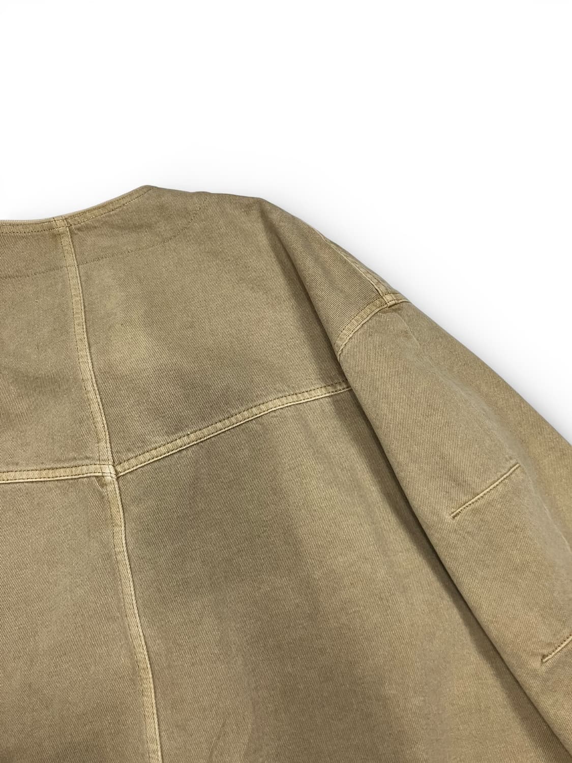 시스템 코튼 베이지 코트 S 상품이미지8