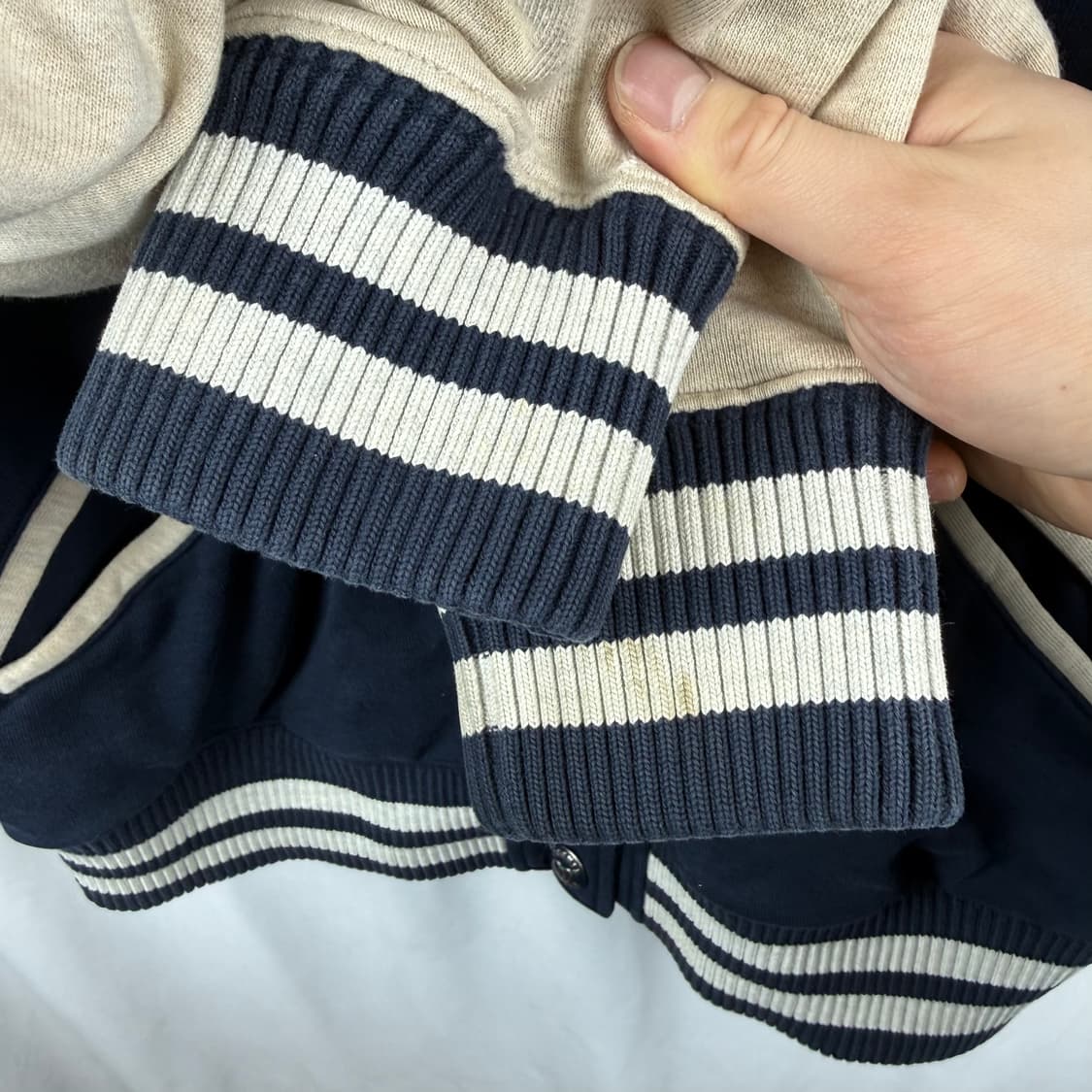 (L) 티니위니 우먼스 후드 야구 점퍼 네이비 상품이미지4