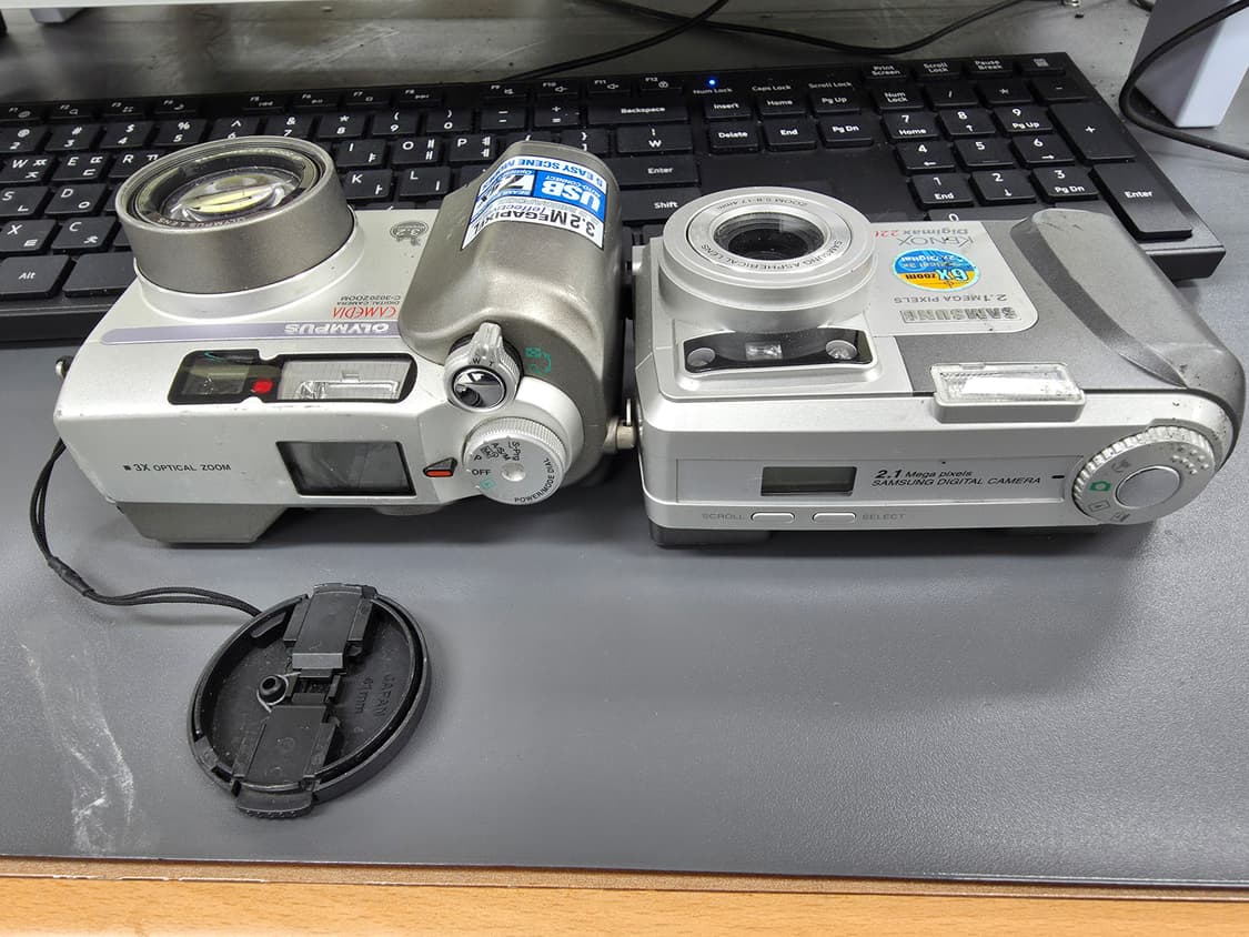 올림푸스 C3020, 삼성캐녹스 220 빈티지 카메라 일괄 상품이미지2
