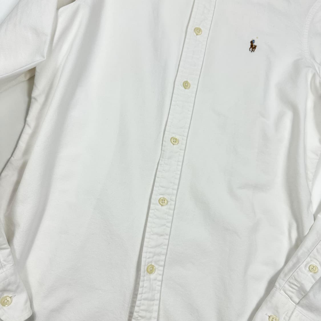 폴로 랄프로렌 포니 커스텀핏 화이트 셔츠 (S 여성추천) 상품이미지4