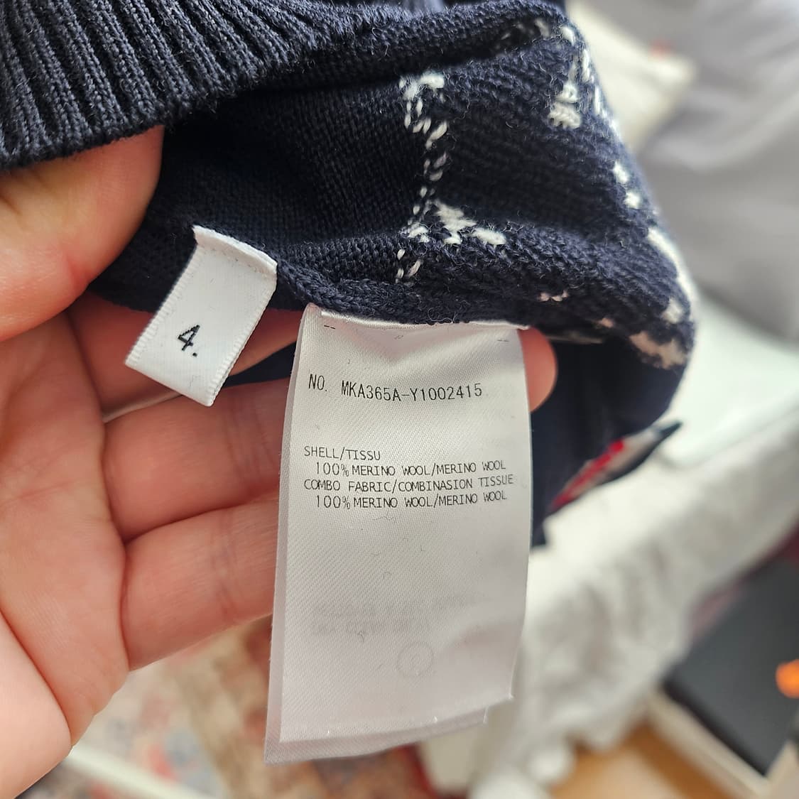 톰브라운 베어앤살몬 메리노울 니트 사이즈4 상품이미지7