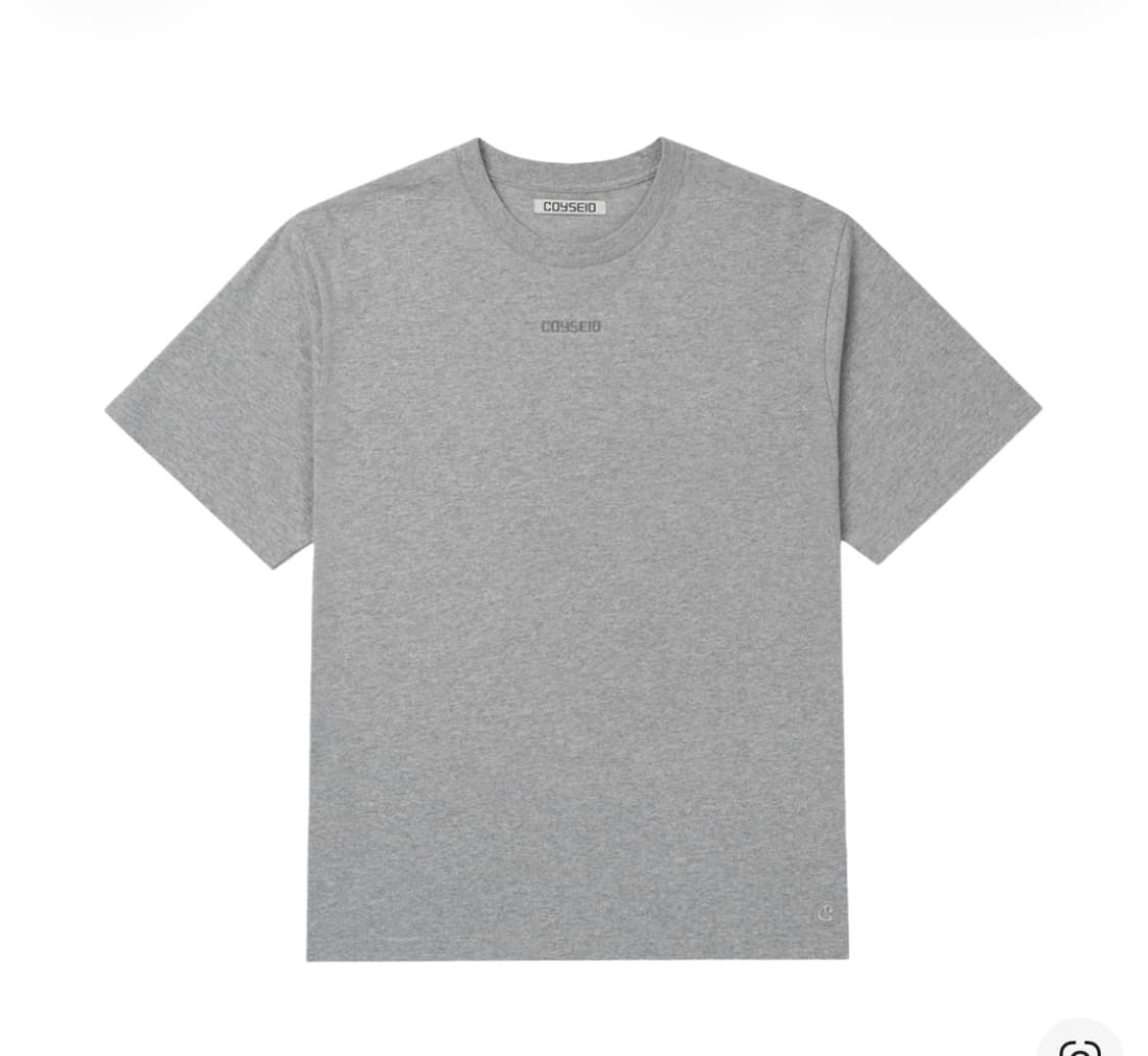 코이세이오 미니 로고 레귤러 티셔츠 반팔 멜란지그레이 상품이미지1
