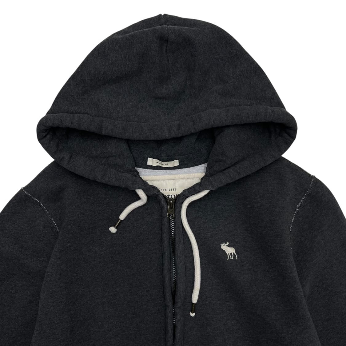 아베크롬비 미니순록 차콜 후드집업 M 상품이미지4