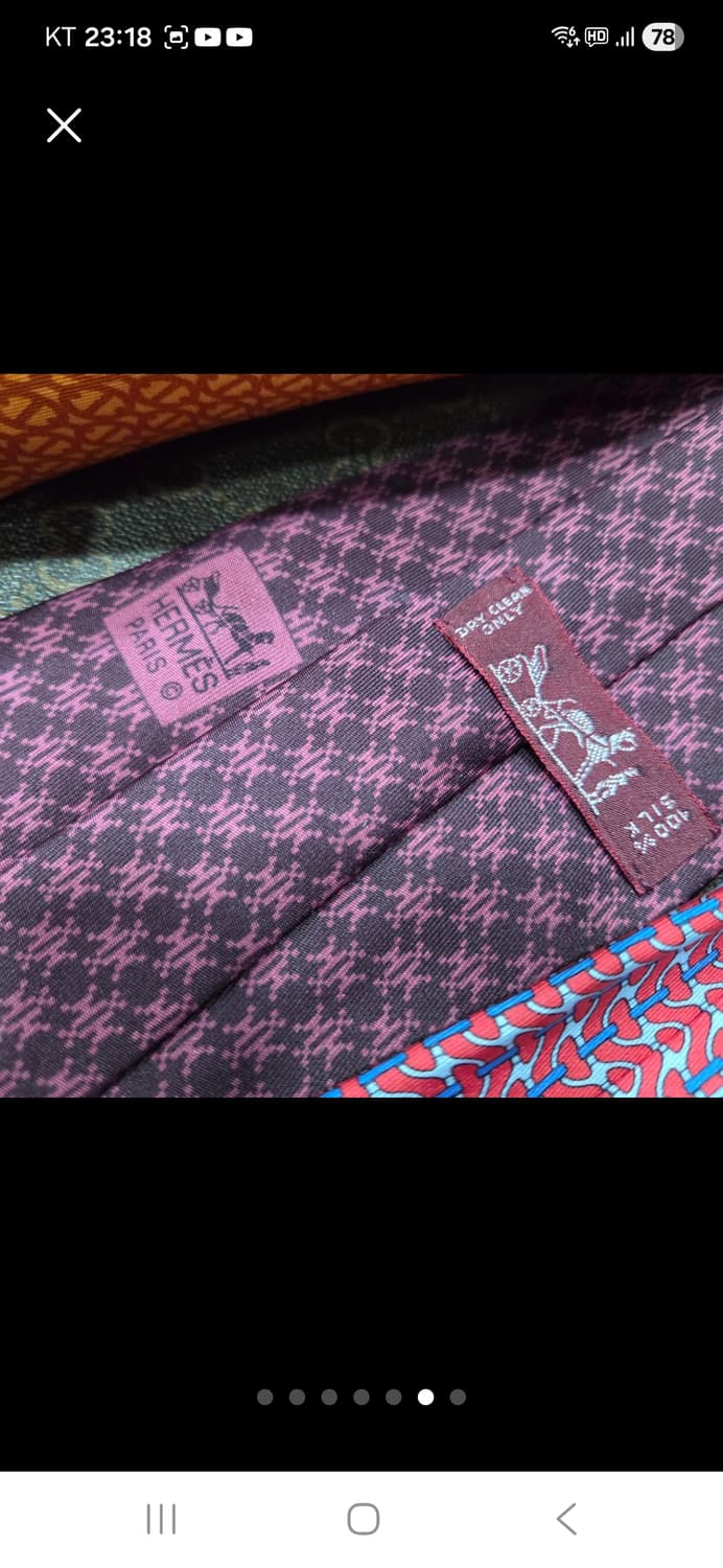 에르메스 실크 넥타이 5종 모두 상품이미지6