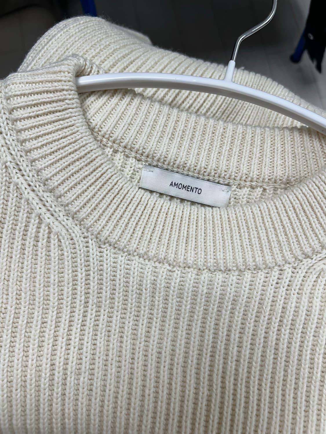 아모멘토 하프 넥 니트 ECRU 상품이미지6