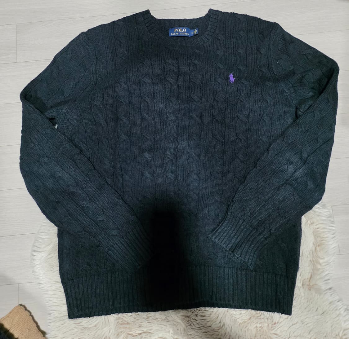 폴로 랄프로렌 케이블 니트 꽈베기 니트 M사이즈 상품이미지4