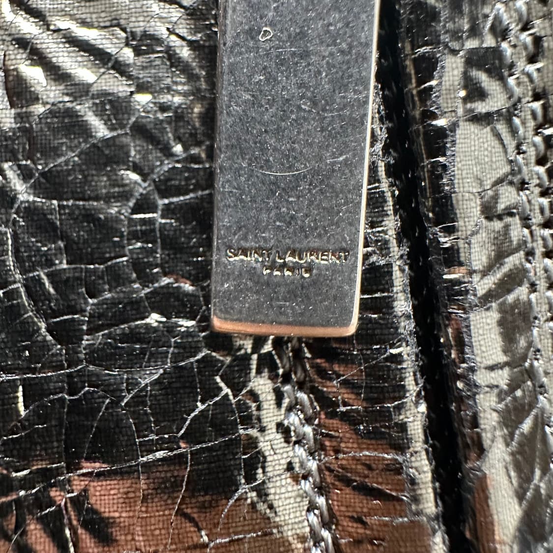 생로랑 16aw 메탈릭 실버 와이어트 부츠 42 상품이미지5