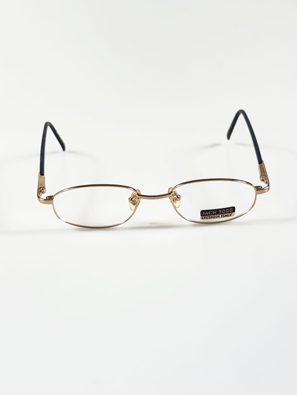 90s JACK 2000 골드 슬림 오벌 프레임 빈티지 안경 상품이미지1