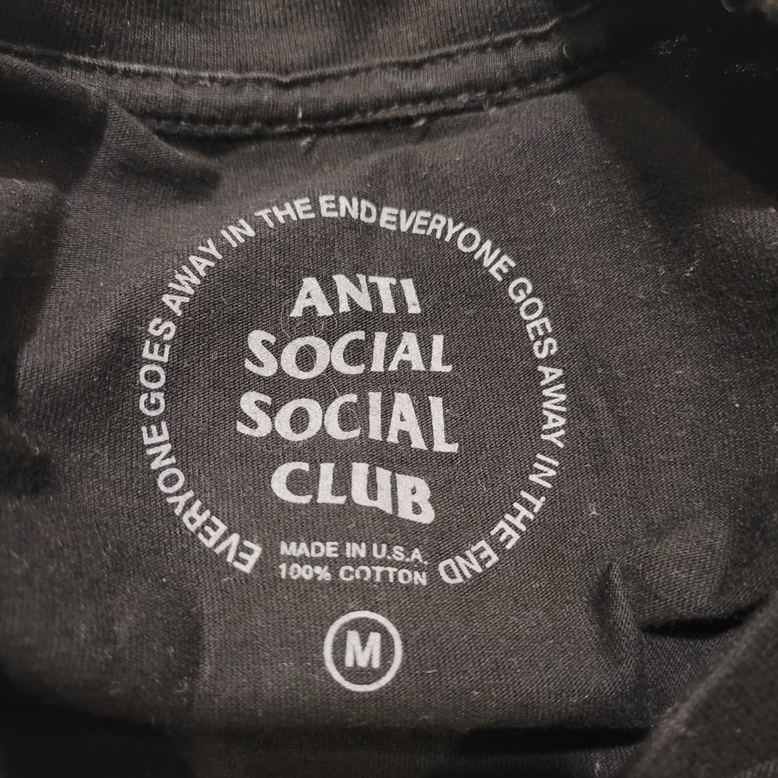안티소셜클럽 프라그먼트 티셔츠 M 상품이미지4