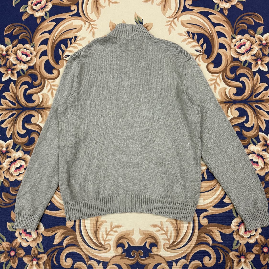 (XL)00s 폴로 랄프로렌 코튼 하프집업 니트(그레이) 상품이미지4