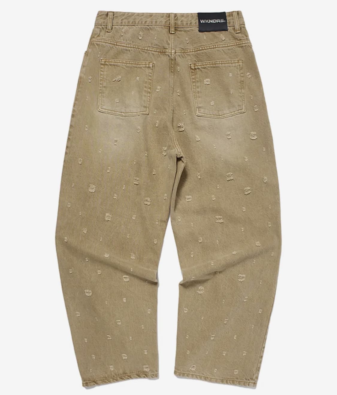 위켄더스 베이지 데님 데미지드 팬츠 상품이미지2