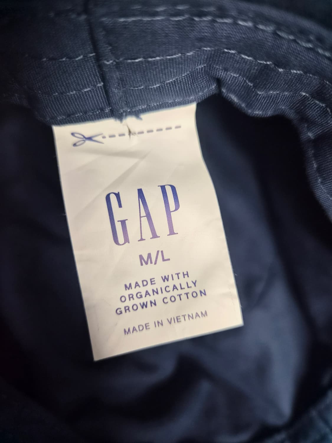 GAP 로고 벙거지 모자 네이비 M/L 상품이미지3