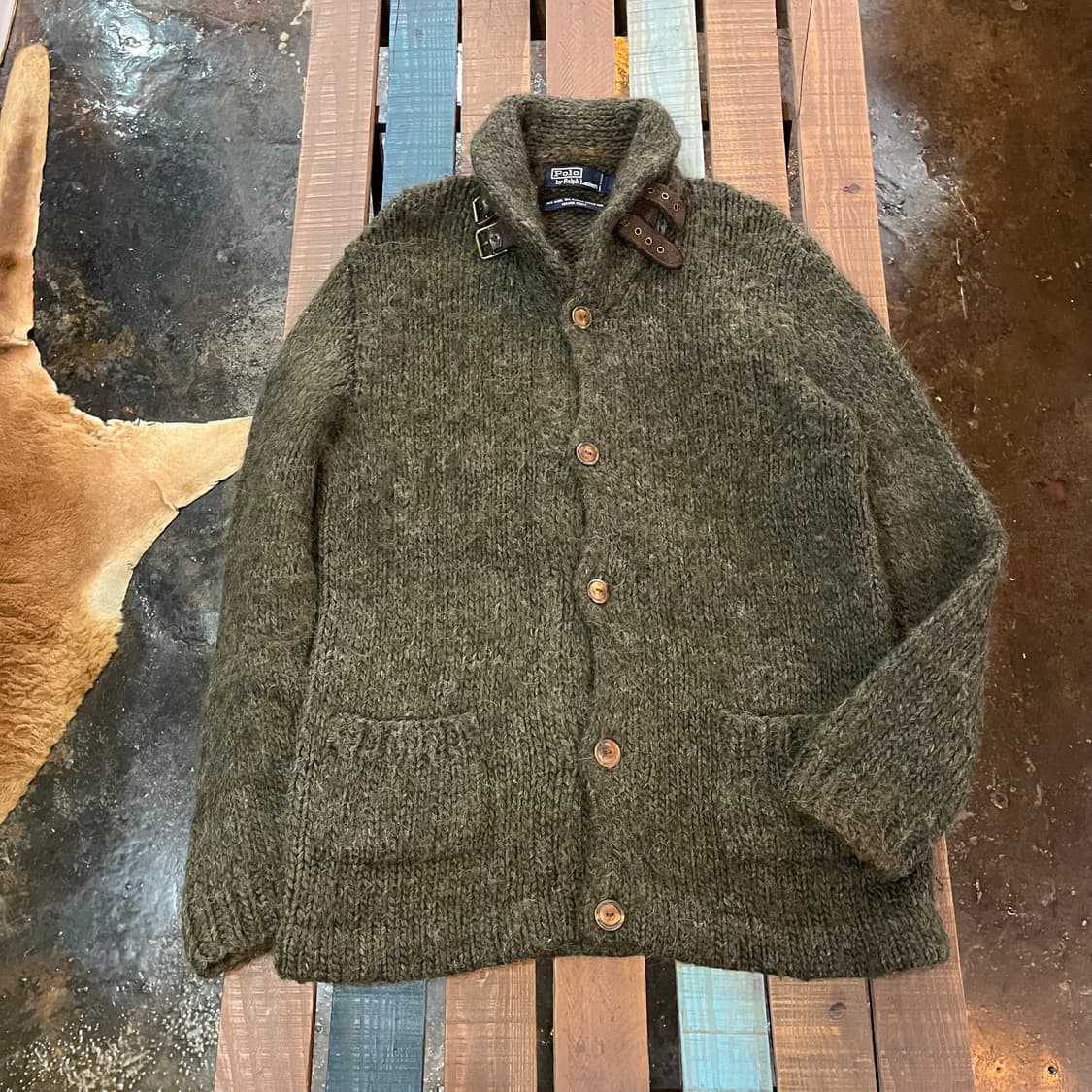 폴로 랄프로렌 핸드 니트 울 가디건 상품이미지2