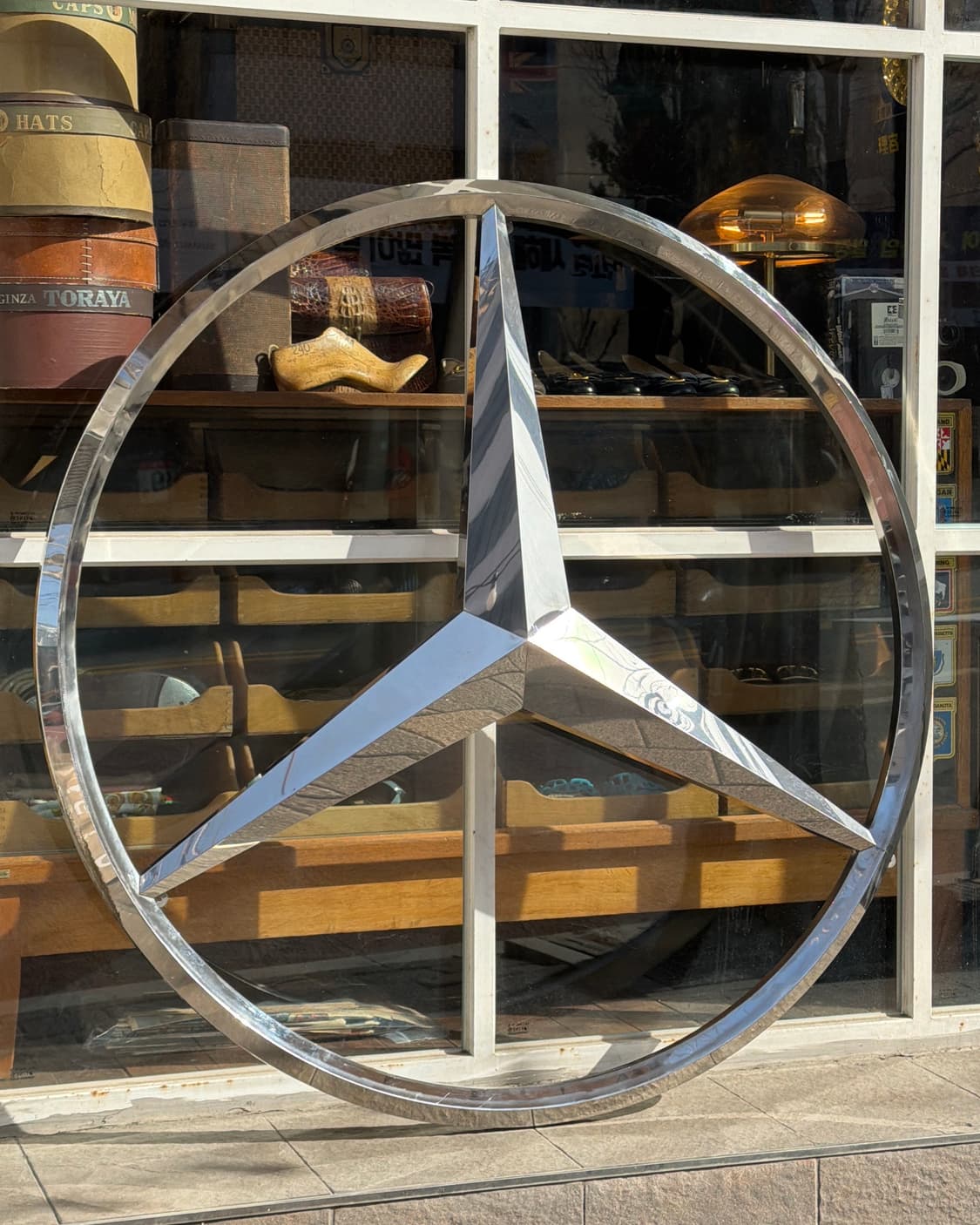 빈티지 소품 메르세데스 벤츠 대형 엠블럼 간판 상품이미지1