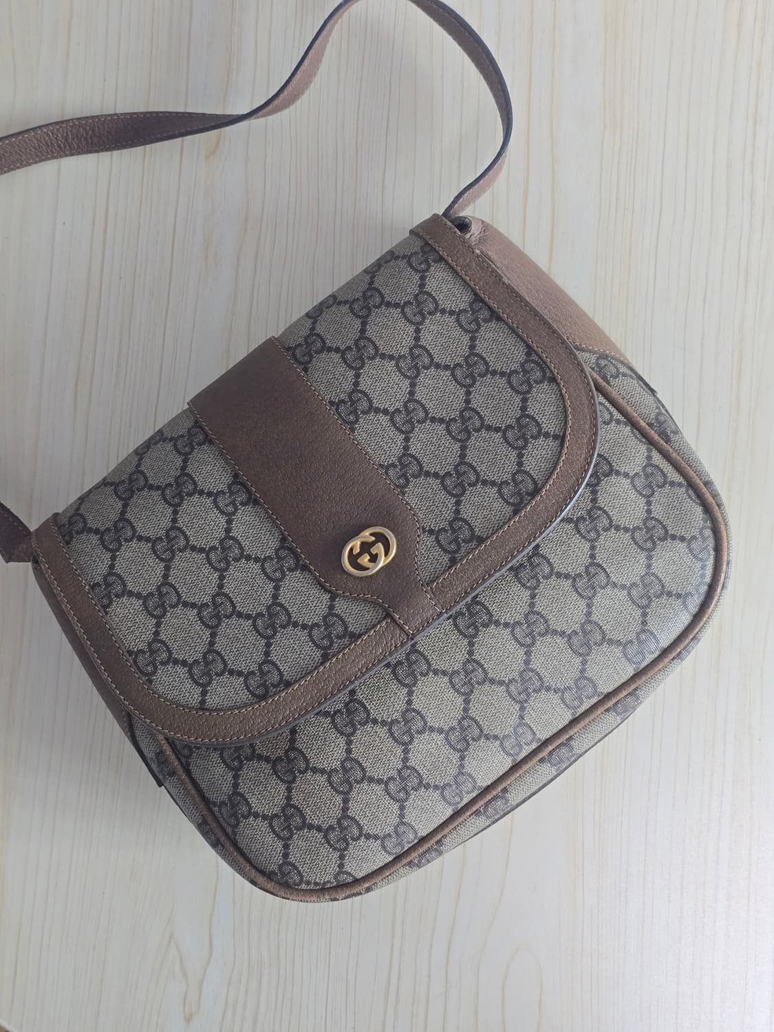 Gucci 구찌 모노그램 빈티지 숄더백 브라운  상품이미지2