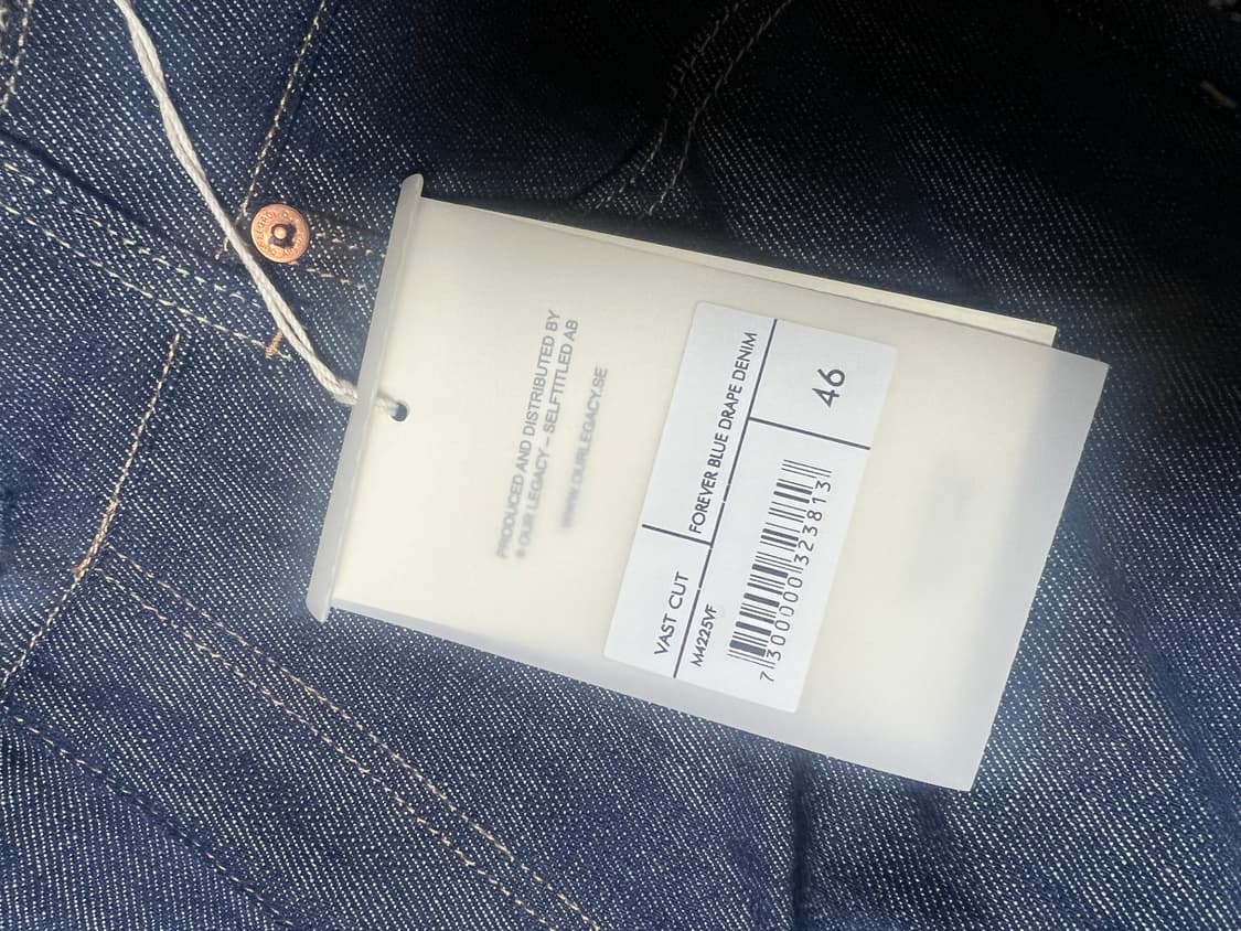 아워레가시 vast cut forever blue denim 46 상품이미지4