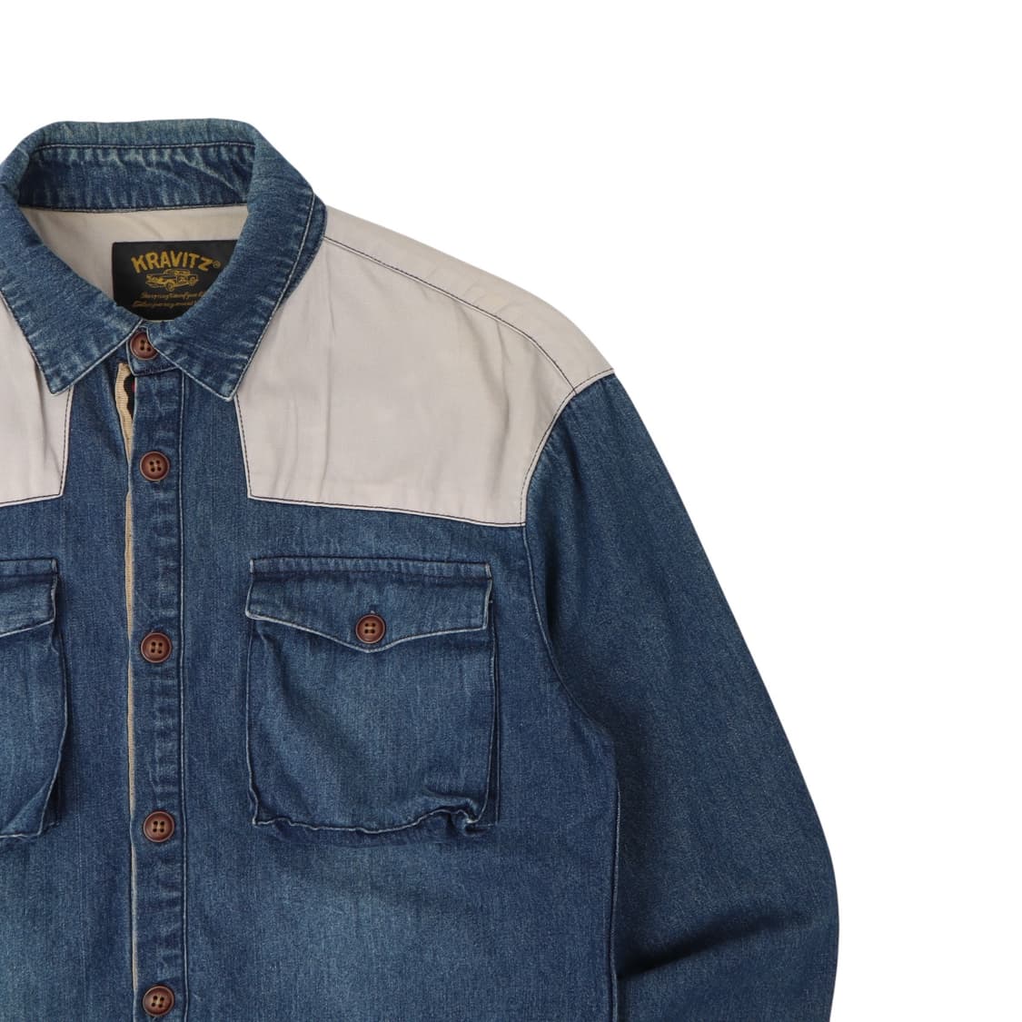 Kravitz 빈티지 워크 데님 셔츠 상품이미지3