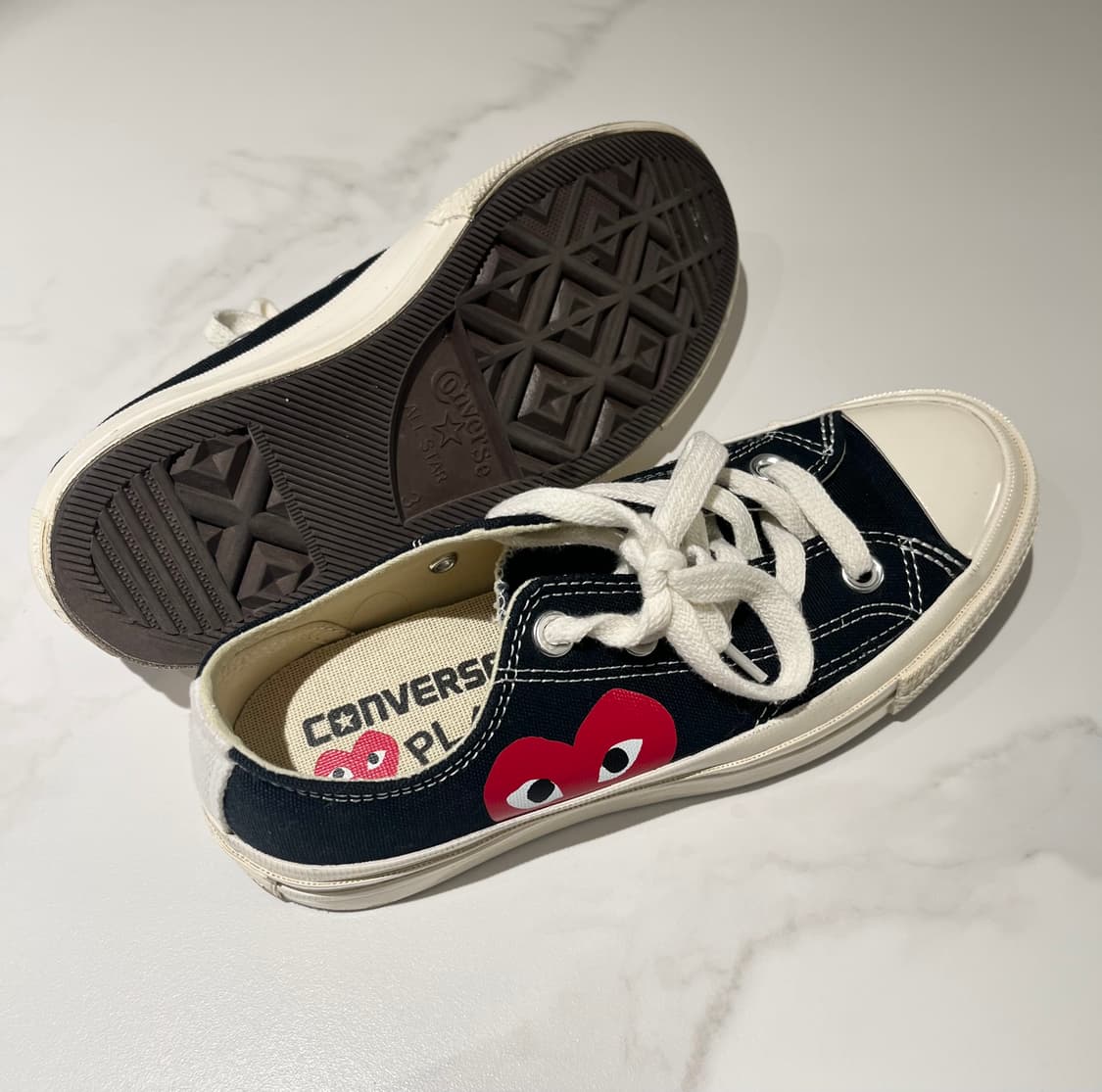 [착용 5회 미만] 민트급 꼼데가르송 컨버스 [220] 상품이미지1