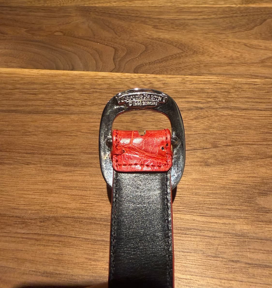 크롬하츠 1인치 레드 악어가죽 건슬링어 벨트 버클 상품이미지4