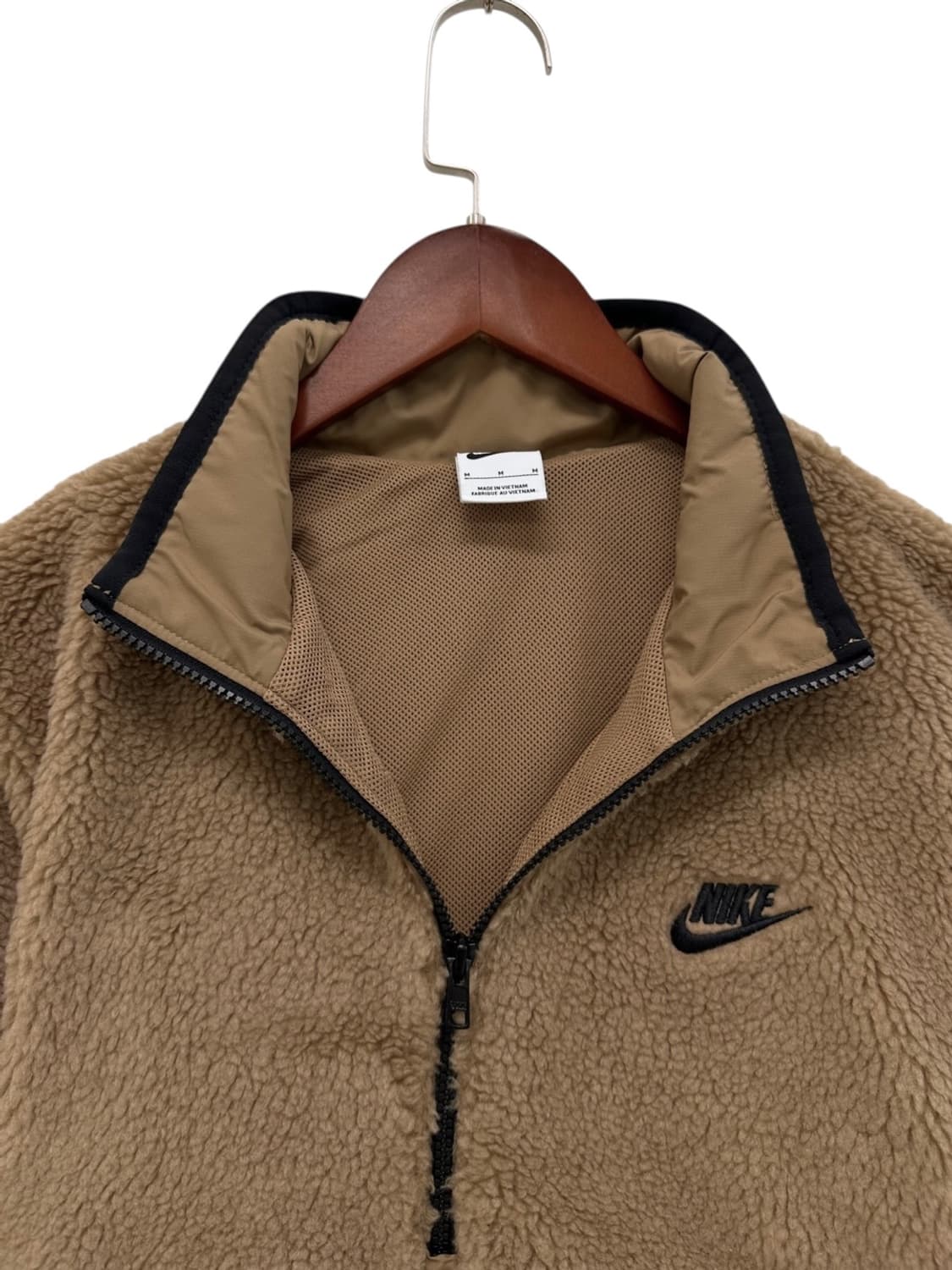 나이키 오버핏 플리스 후리스 아노락 브라운 (M~XL) 상품이미지3