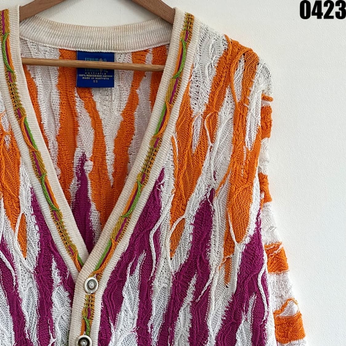 림노스 오스트레일리아 코튼 니트 가디건 S 0423 상품이미지2