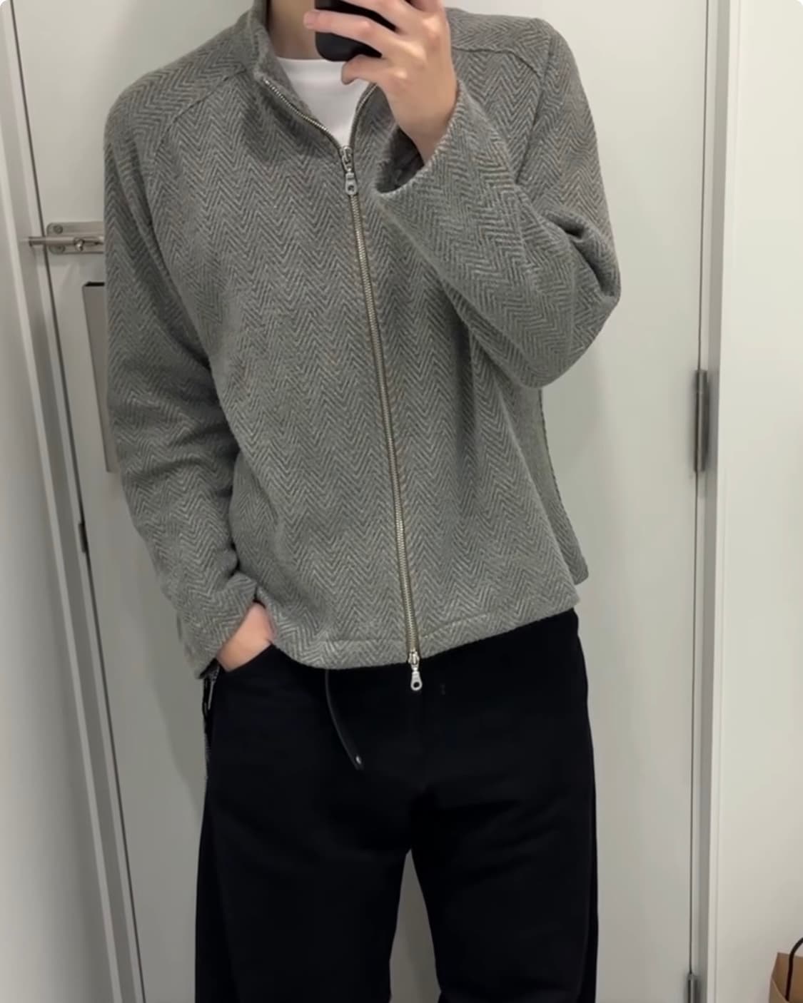 서피스에디션 헤링본 자카드 자켓 상품이미지4
