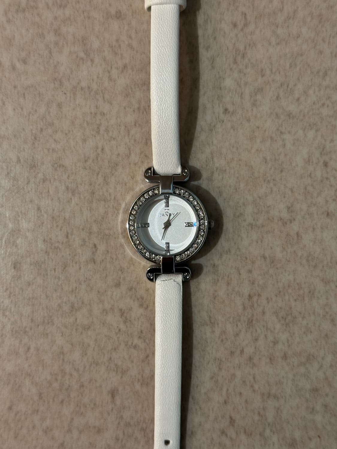 탠디 여성용 가죽 손목시계 화이트 상품이미지2