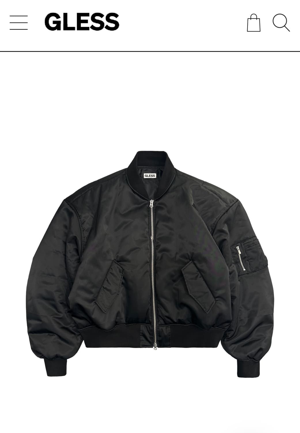 글레스 ma1 봄버 블랙 1사이즈 상품이미지1