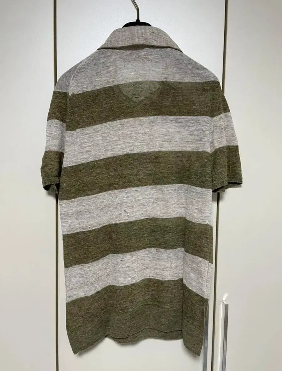 Eleventy 남성 100% 린넨 반팔셔츠 (M size) 상품이미지3