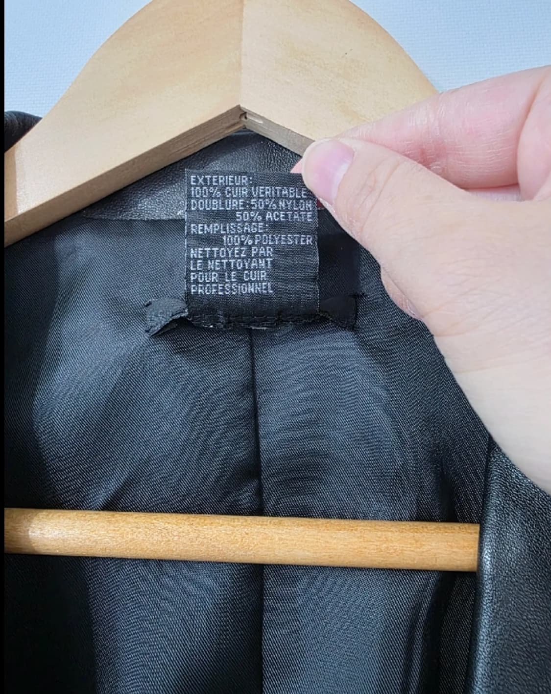 DKNY 블랙 가죽 자켓 ~55 상품이미지9