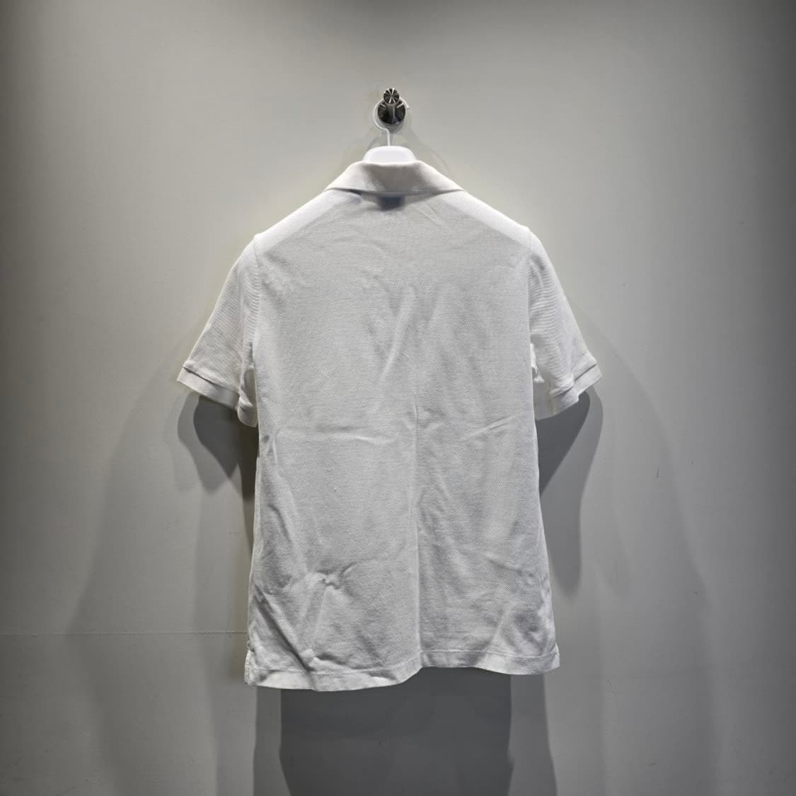 [중고/정품] 버버리 말레코 체크 폴로 셔츠 반팔 화이트 M 상품이미지2