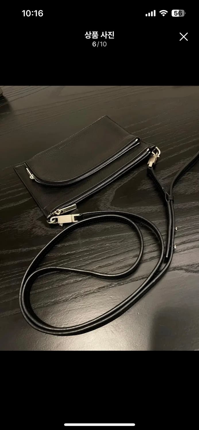 릭오웬스 블랙 소가죽 클럽 파우치백 숄더백 크로스백 RICK OWENS 상품이미지6