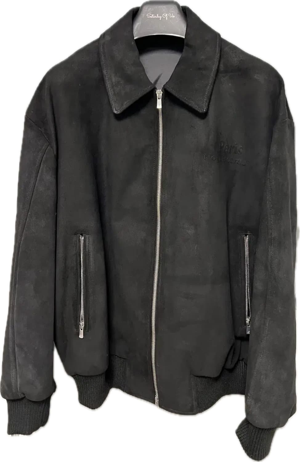 [L] 22FW STU 고트 스웨이드 자켓 블랙 STU OFFICE 상품이미지2