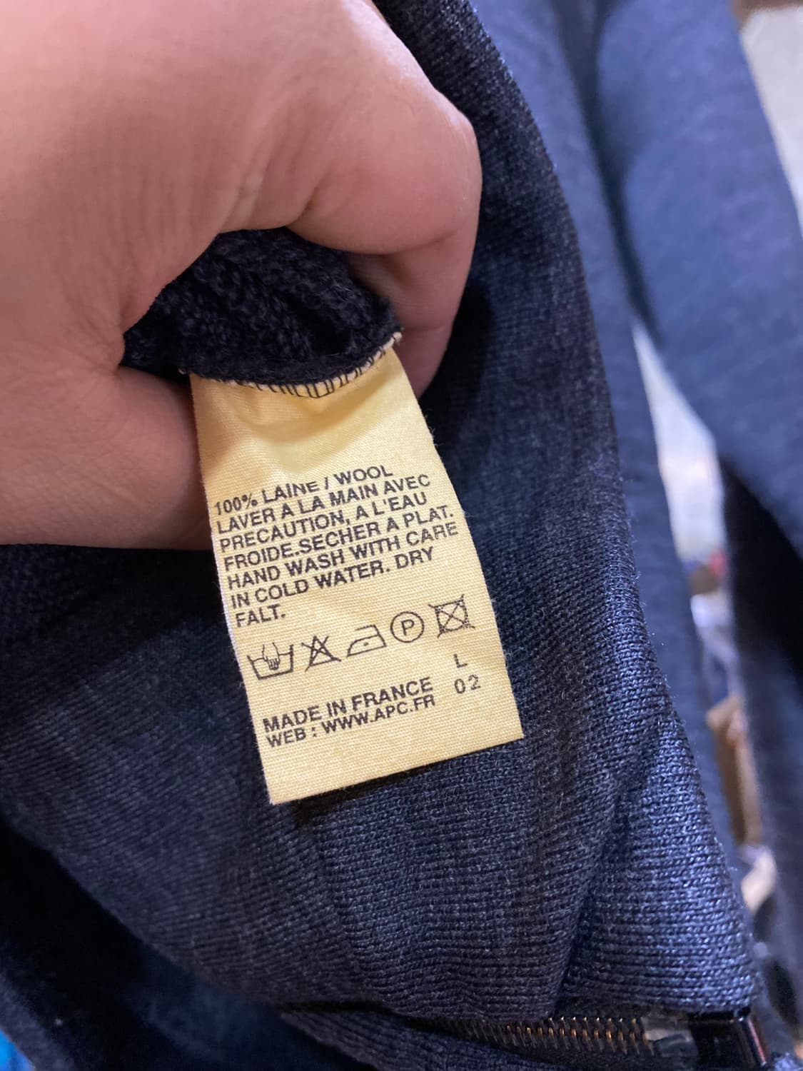 A.P.C 코튼 싱글 집업 자켓 S  상품이미지5