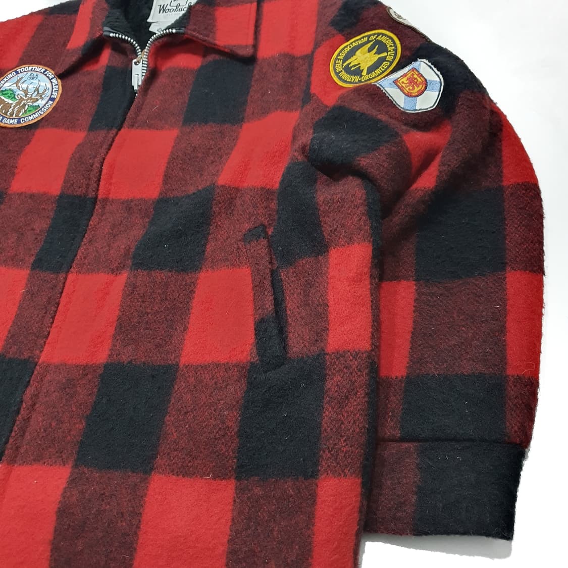 울리치 60~70s 버팔로 울 자켓 패치워크 XL (110~120) 상품이미지6