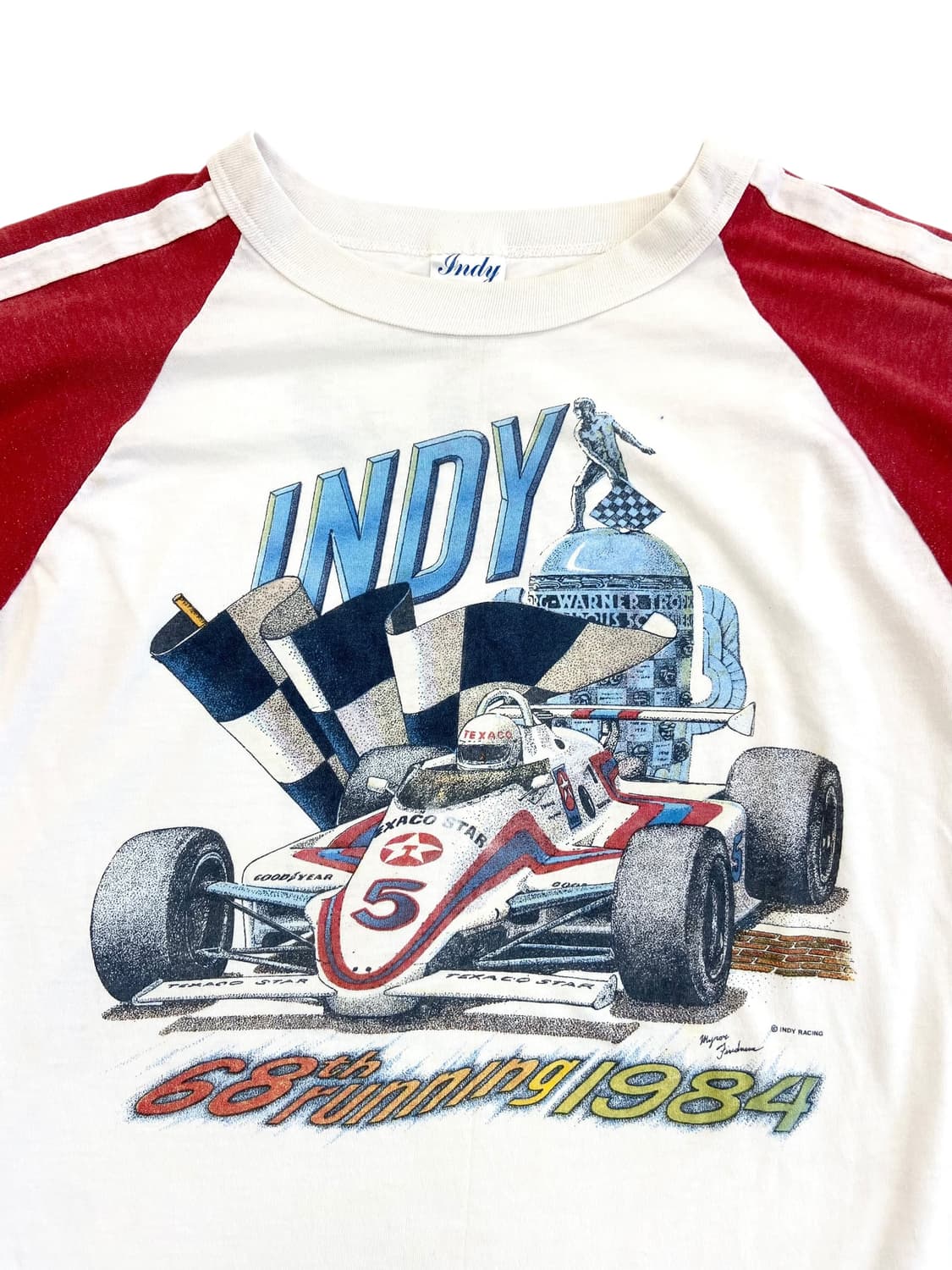 1984 Indy 500 Racing Ringer T-shirt 상품이미지3