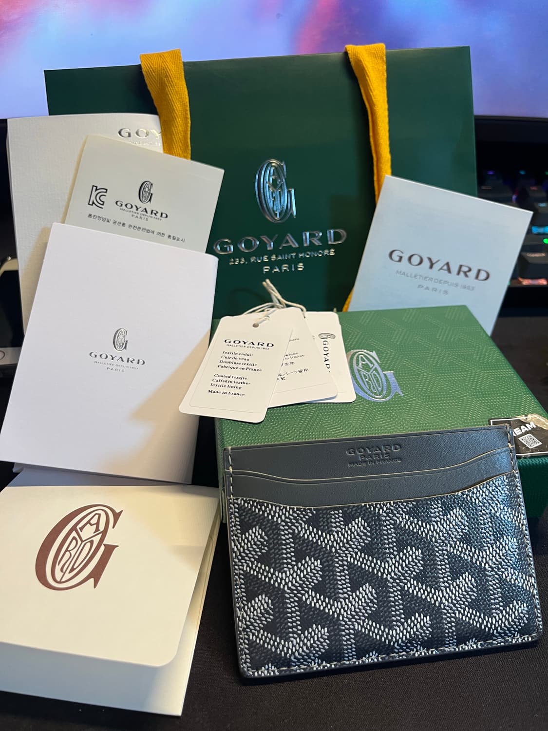 고야드 카드지갑 그레이 상품이미지1