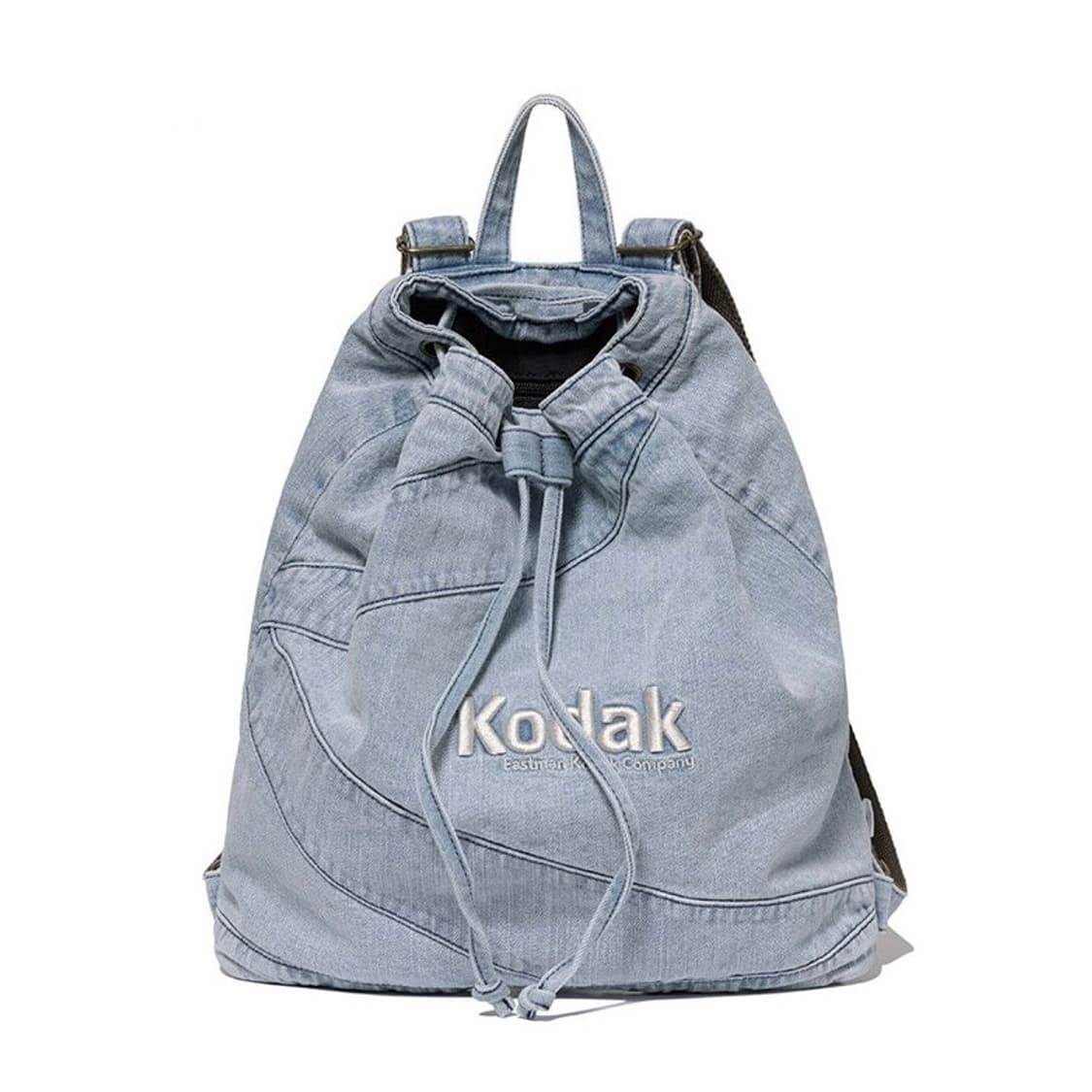 코닥 kodak 데님 스트링 백팩 10L 블루 상품이미지2