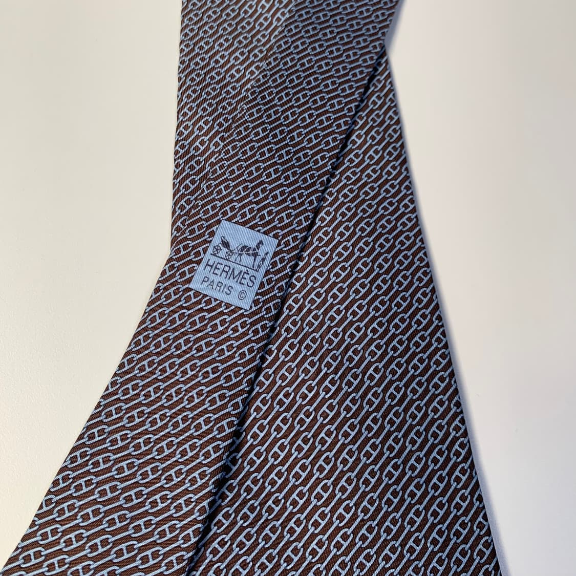 에르메스(HERMES) H로고 기하학적패턴 명품넥타이 A+등급 9.3cm 상품이미지4
