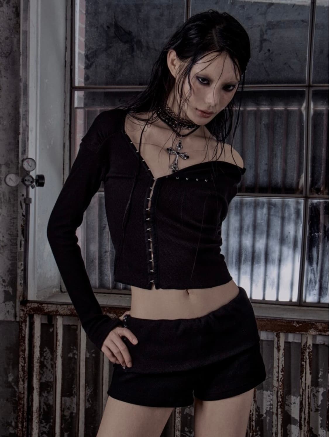 Mlk / HOOK OFF-SHOULDER CARDIGAN 상품이미지1