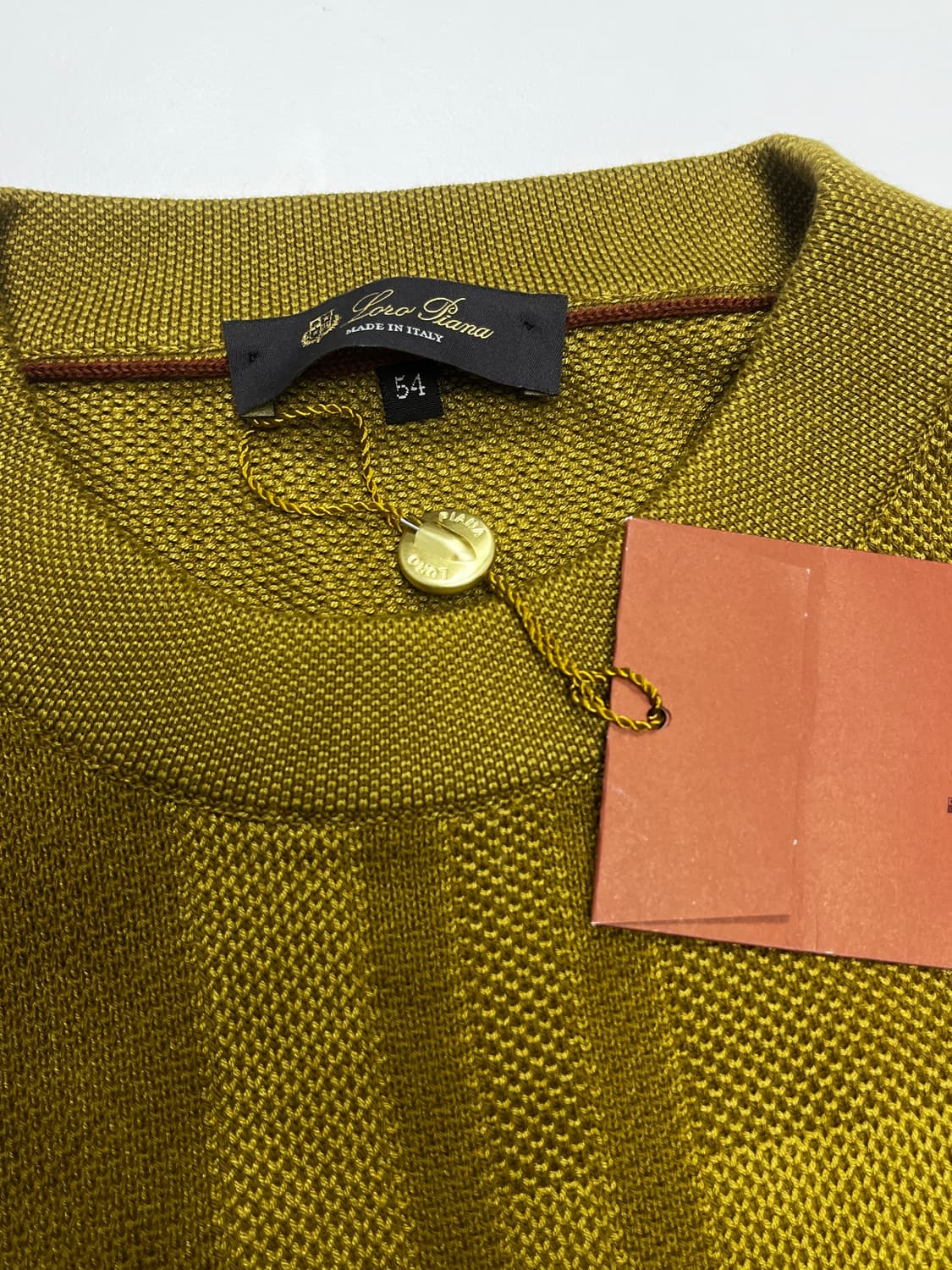 로로피아나 체크패턴 니트 54(105)사이즈 (새상품) 상품이미지4