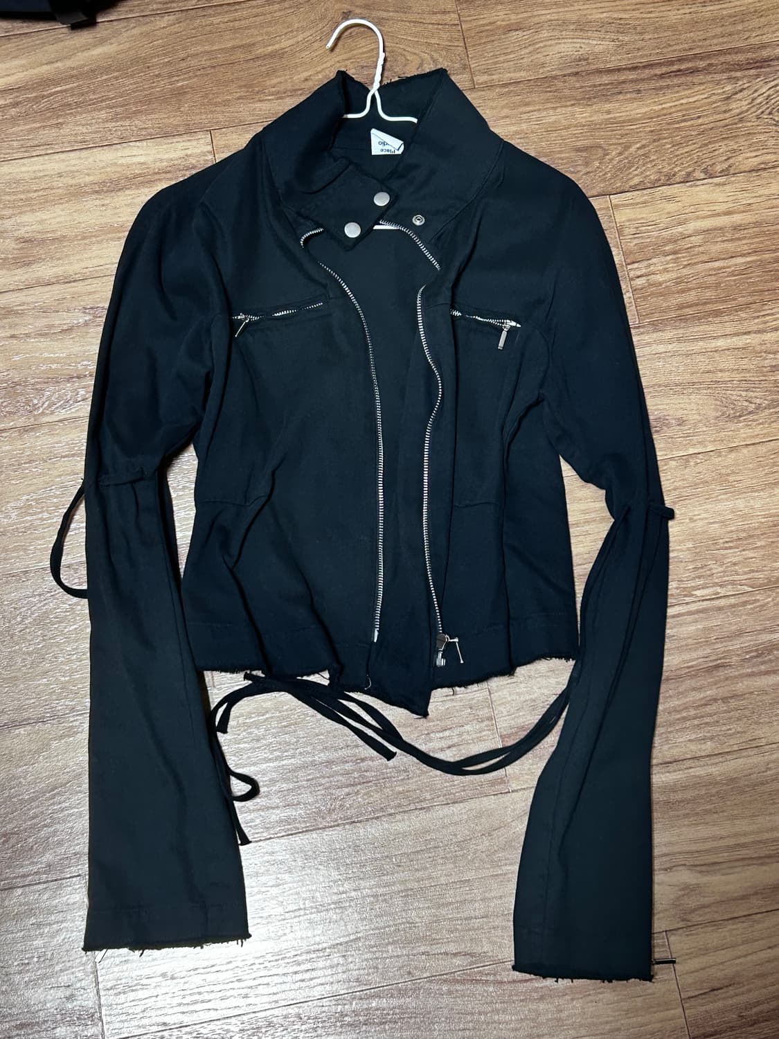 (새상품) 플레이스 스튜디오 블랙 코튼 집업 자켓 상품이미지2