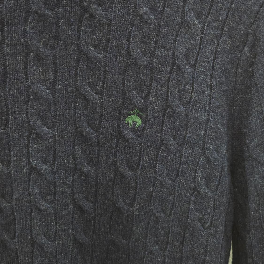 브룩스브라더스 램스울 케이블 니트 네이비 S 상품이미지2