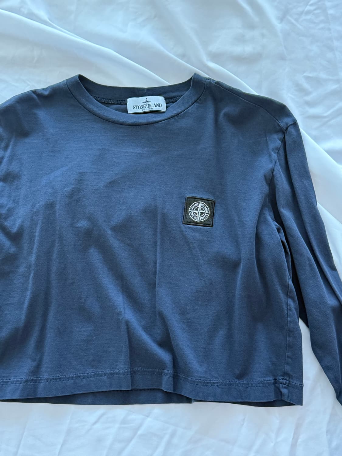 스톤아일랜드 로고 크롭 긴팔 티셔츠 상품이미지4